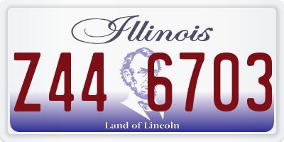 IL license plate Z446703