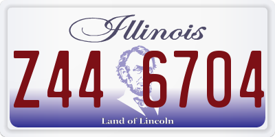 IL license plate Z446704