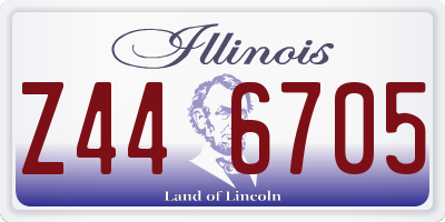 IL license plate Z446705