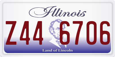 IL license plate Z446706
