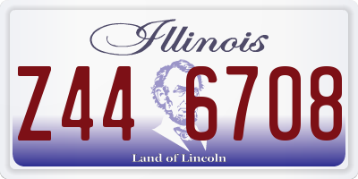 IL license plate Z446708