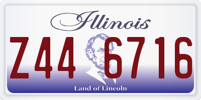 IL license plate Z446716
