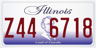 IL license plate Z446718