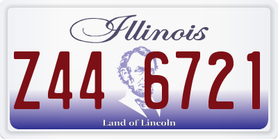 IL license plate Z446721