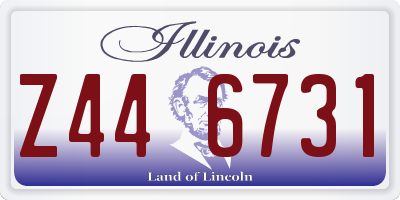 IL license plate Z446731