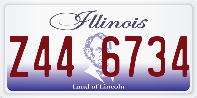 IL license plate Z446734