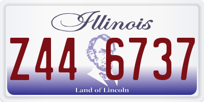 IL license plate Z446737