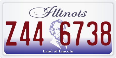 IL license plate Z446738