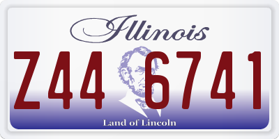 IL license plate Z446741