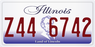 IL license plate Z446742