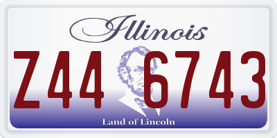 IL license plate Z446743