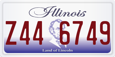 IL license plate Z446749