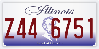 IL license plate Z446751