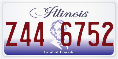IL license plate Z446752