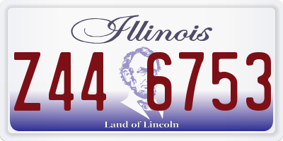 IL license plate Z446753