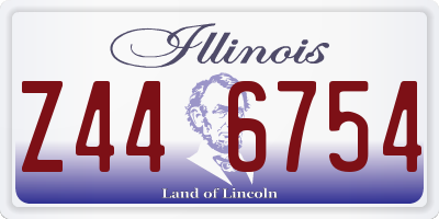 IL license plate Z446754