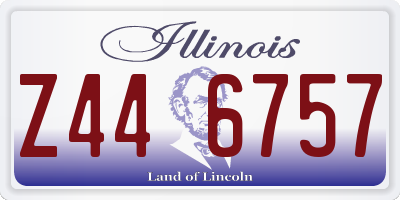 IL license plate Z446757