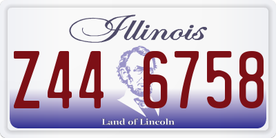 IL license plate Z446758