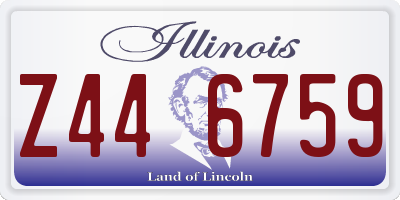 IL license plate Z446759