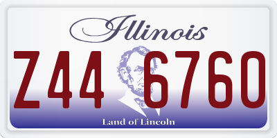 IL license plate Z446760