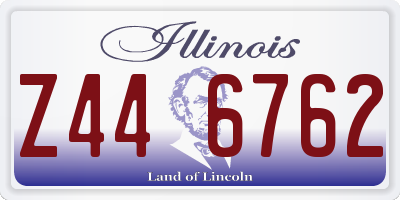 IL license plate Z446762