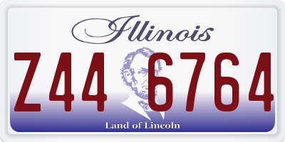 IL license plate Z446764