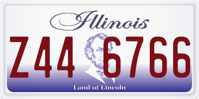 IL license plate Z446766