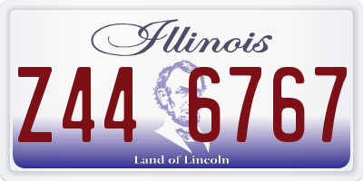 IL license plate Z446767