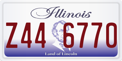 IL license plate Z446770