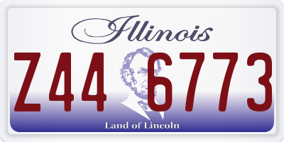 IL license plate Z446773