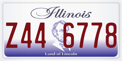 IL license plate Z446778