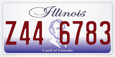 IL license plate Z446783
