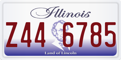 IL license plate Z446785