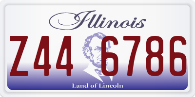 IL license plate Z446786