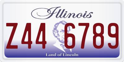 IL license plate Z446789