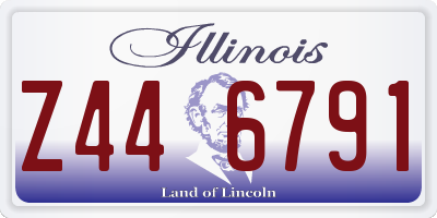 IL license plate Z446791
