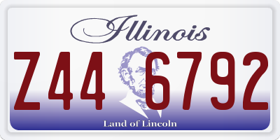 IL license plate Z446792