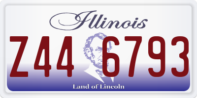 IL license plate Z446793