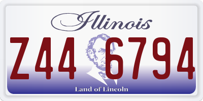 IL license plate Z446794