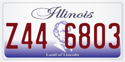 IL license plate Z446803