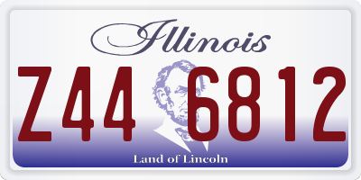 IL license plate Z446812
