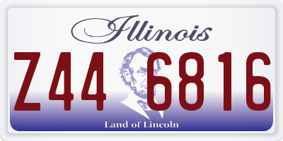 IL license plate Z446816