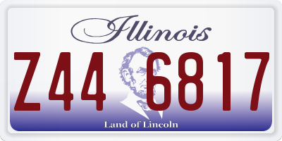 IL license plate Z446817