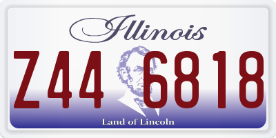 IL license plate Z446818