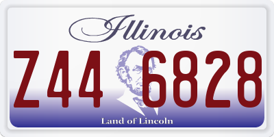 IL license plate Z446828