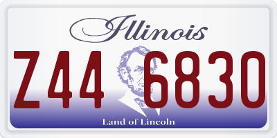 IL license plate Z446830