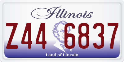 IL license plate Z446837