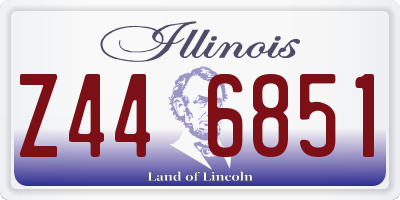 IL license plate Z446851