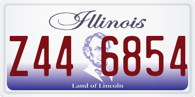IL license plate Z446854