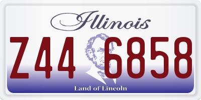 IL license plate Z446858